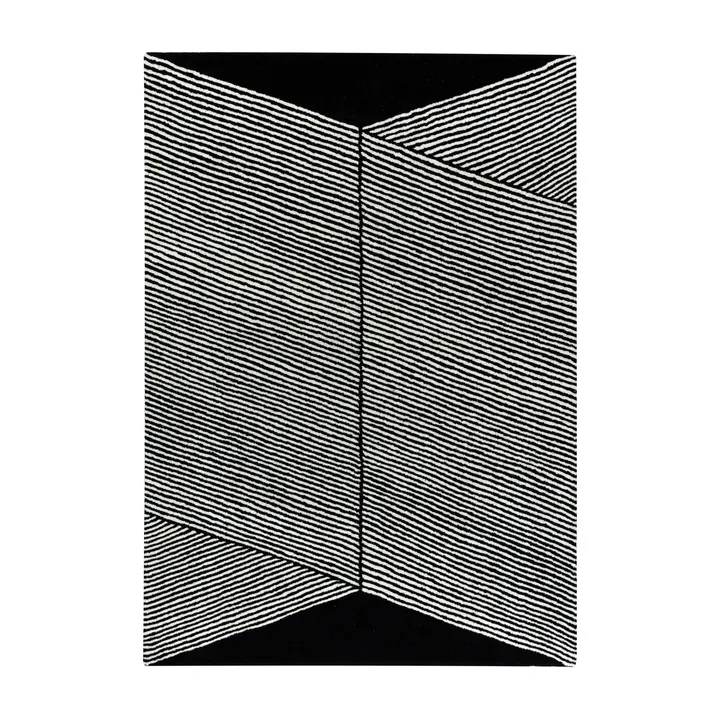 Rectangles ullmatta svart - 170x240 cm - NJRD
