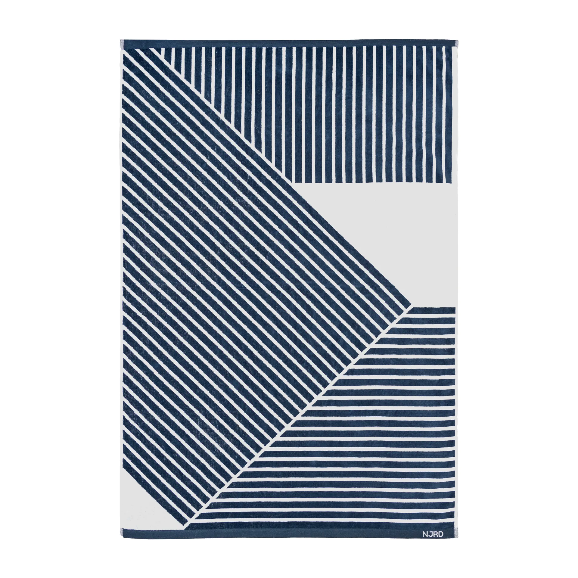 Stripes badhandduk 100x150 cm, Blå NJRD