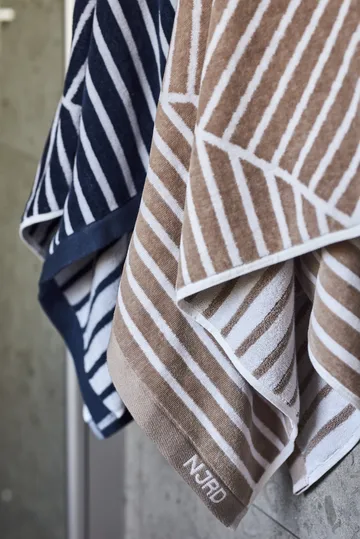 Stripes badhandduk 70x140 cm - Beige - NJRD