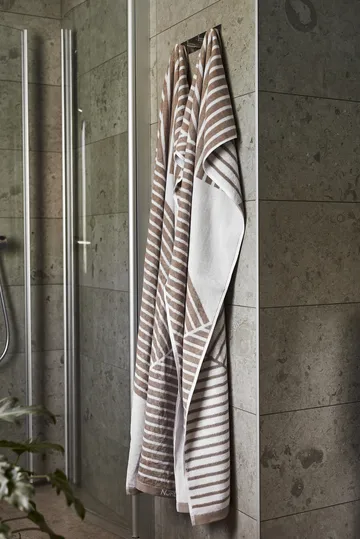 Stripes badhandduk 70x140 cm - Beige - NJRD