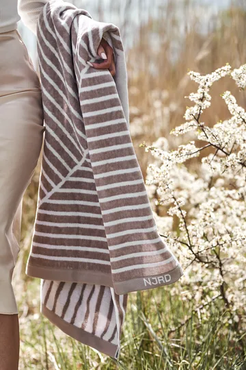 Stripes badhandduk 70x140 cm - Beige - NJRD