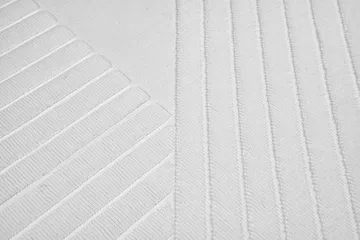 Stripes badrumsmatta 50x90 cm - Vit - NJRD