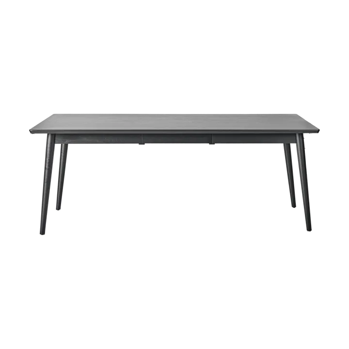VIOR matbord 90x200 cm - Svartlackad ek - NJRD