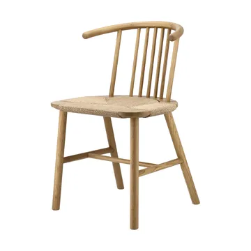 VIOR matstol flätad sits, Lackerad ek-natur, 6-pack - NJRD