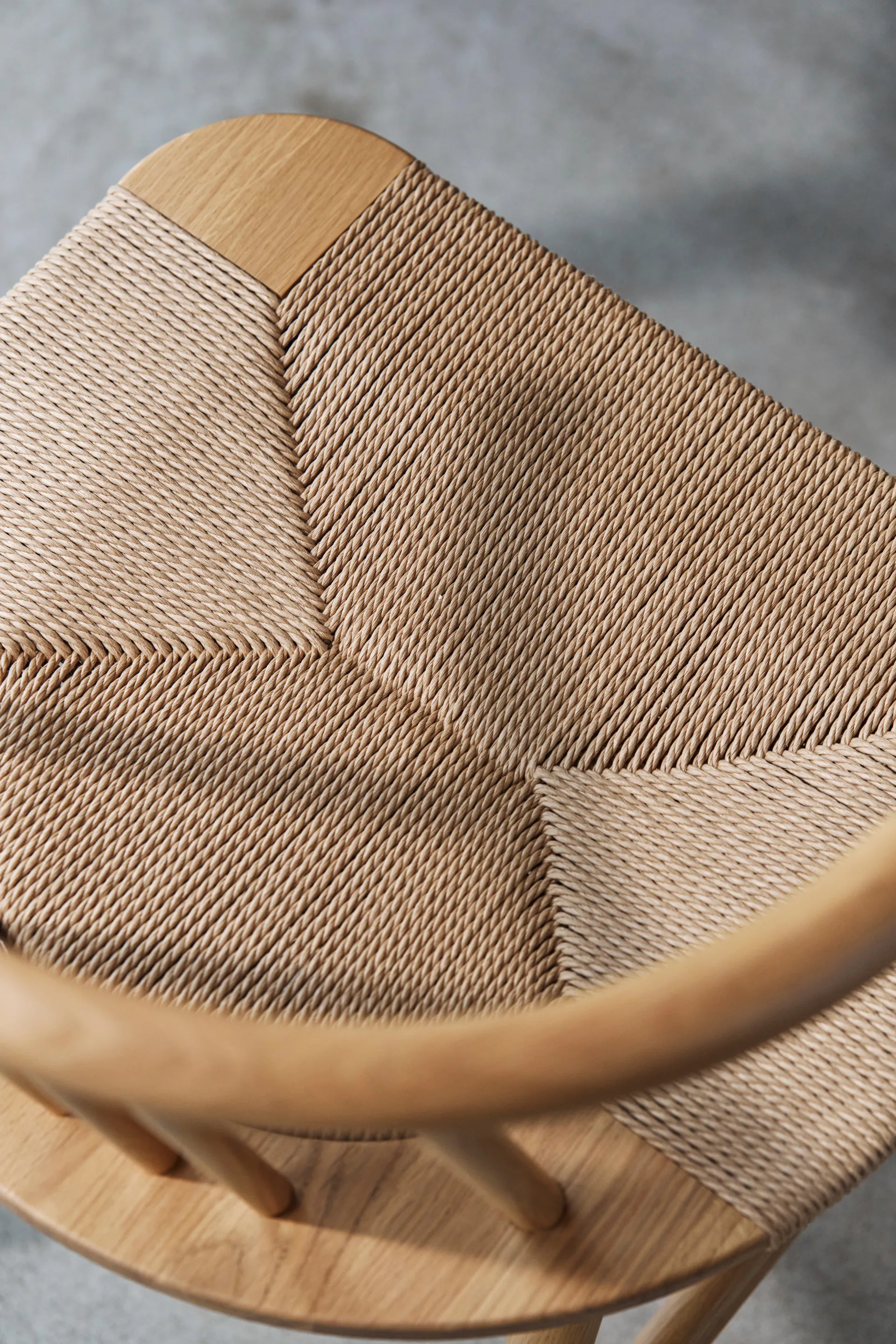 VIOR matstol flätad sits, Lackerad ek-natur, 6-pack NJRD