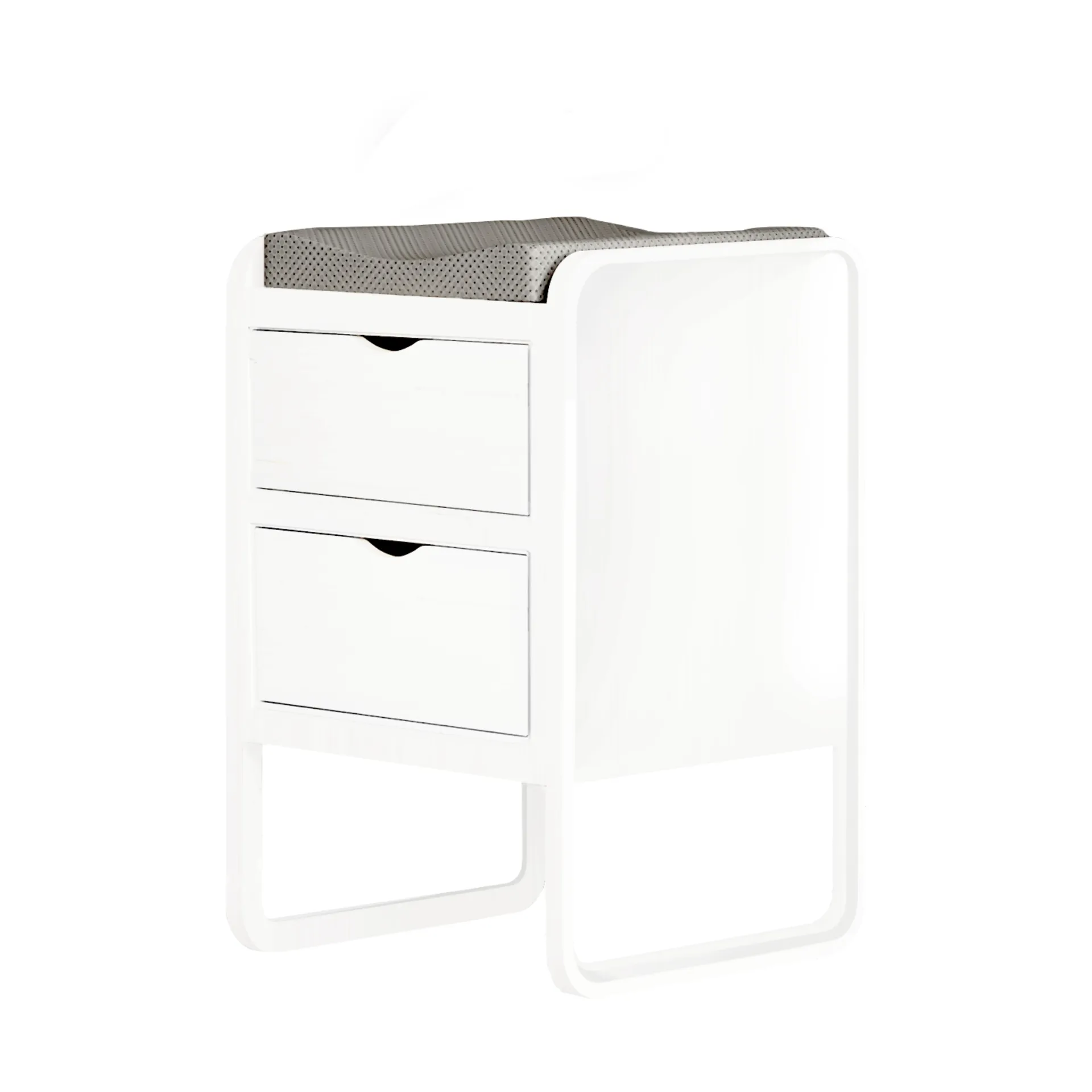 Form skötbord 65,4x56x95 cm, Vit Nofred