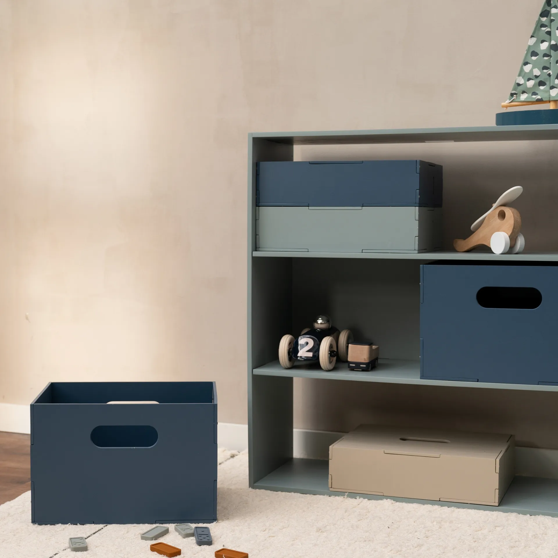 Kiddo Box förvaringslåda, Blå Nofred