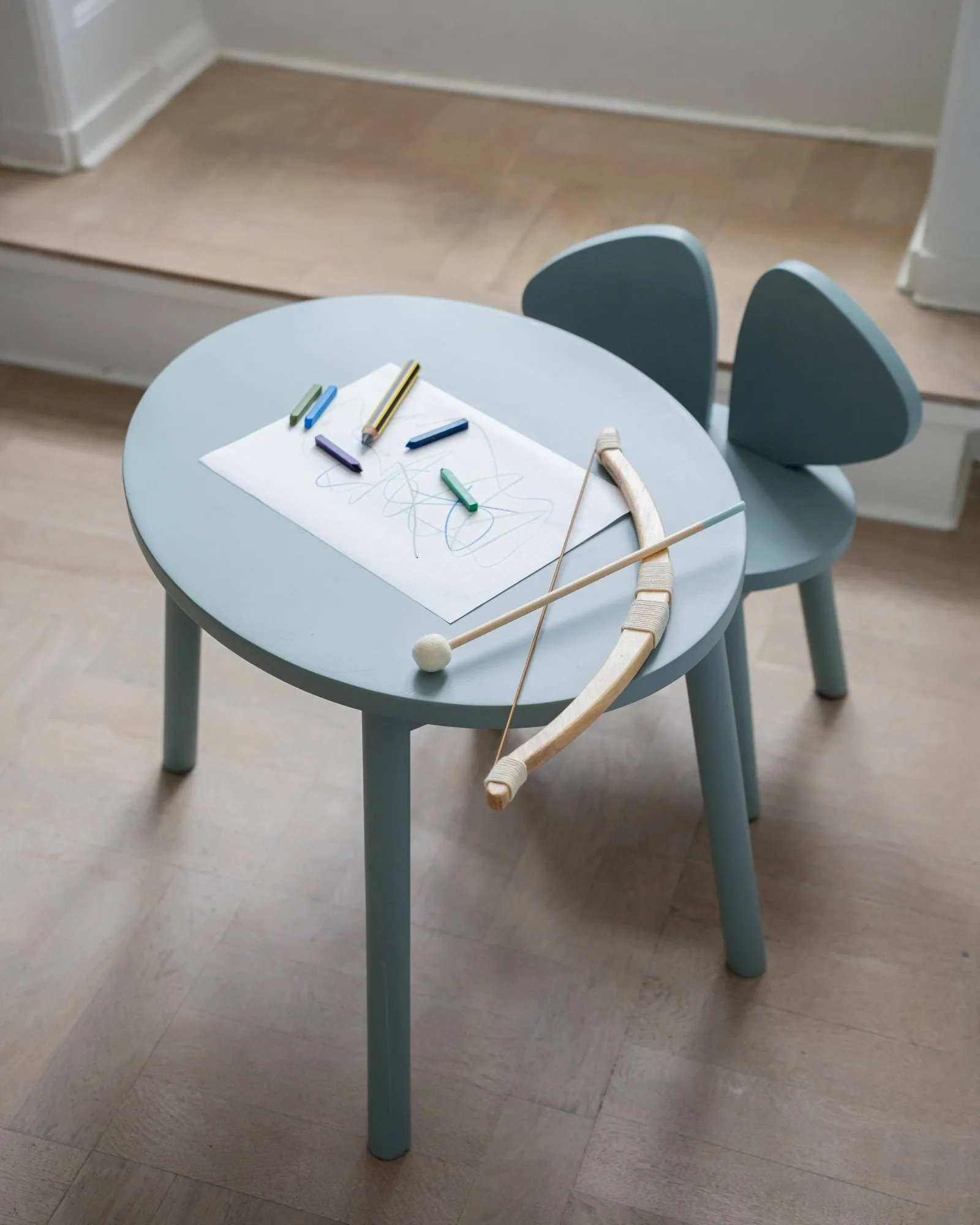 Mouse Chair barnstol, Olive green Nofred