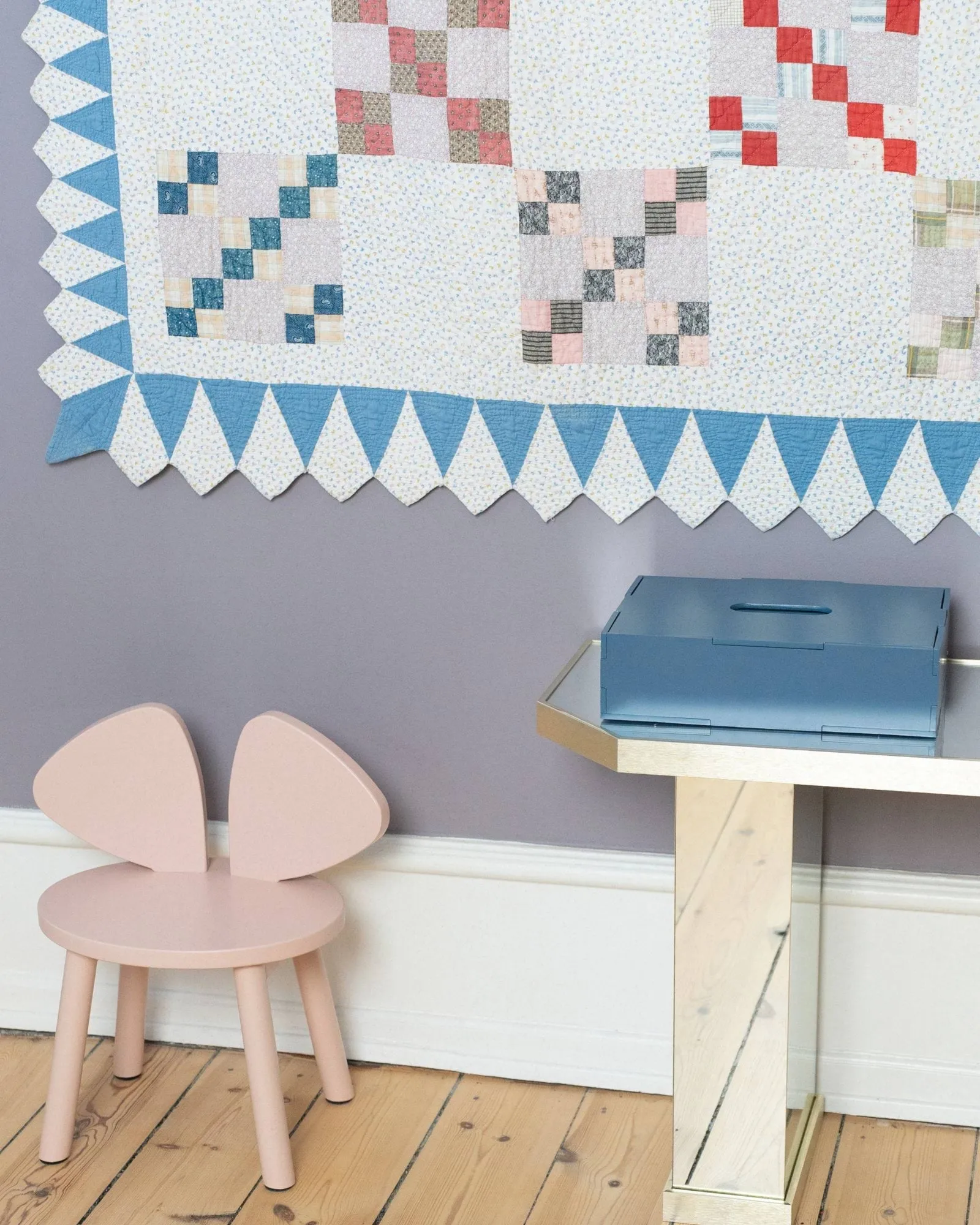 Mouse Chair barnstol, Rosa Nofred