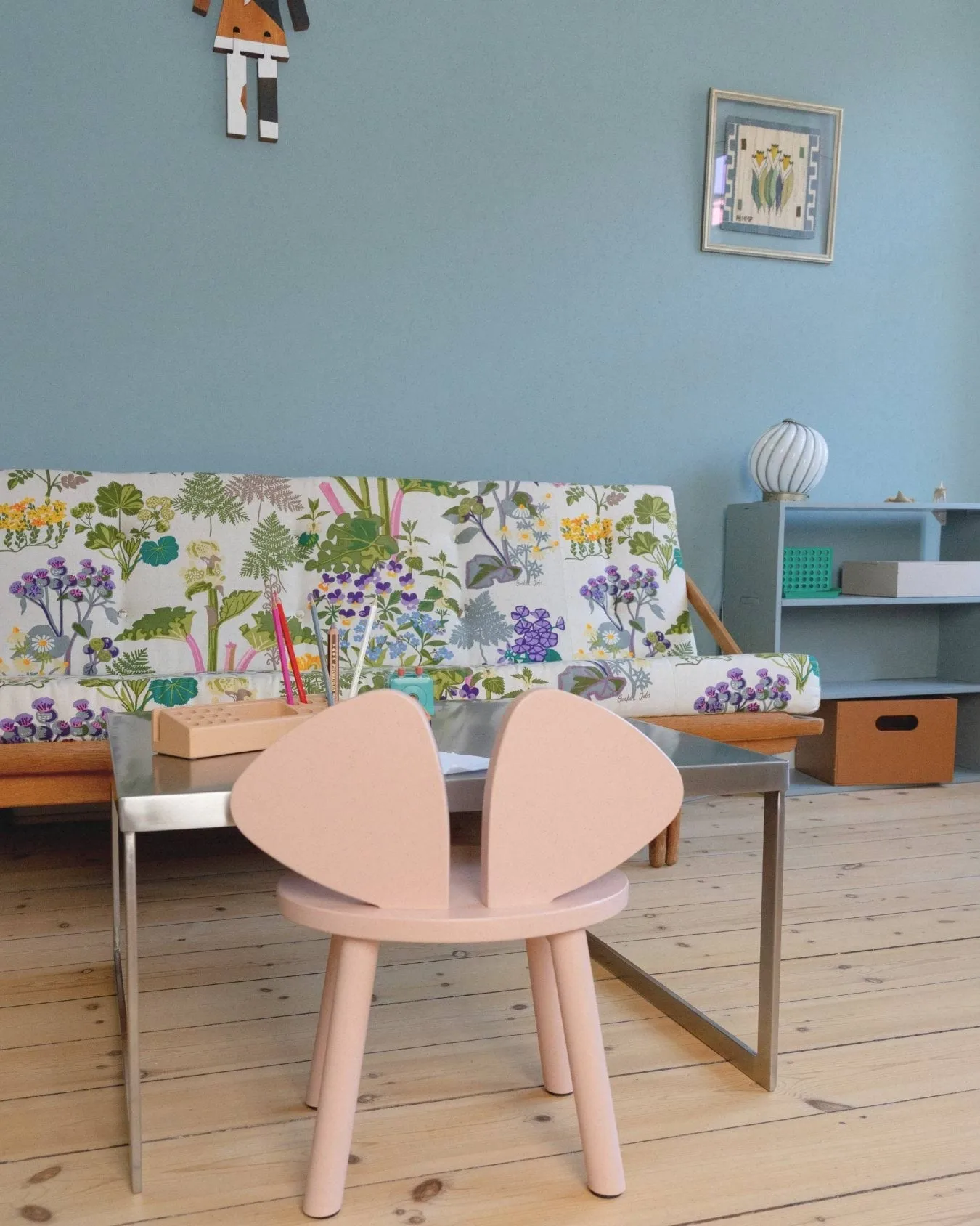 Mouse Chair barnstol, Rosa Nofred
