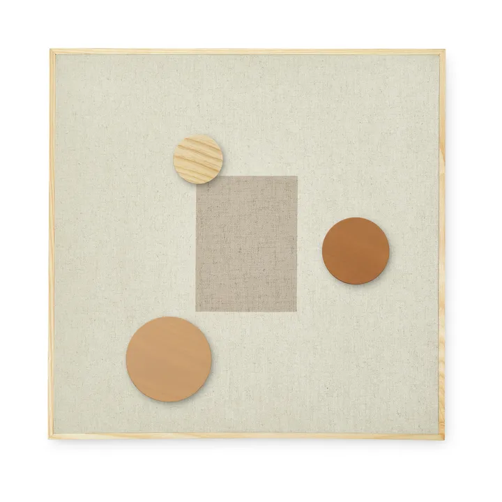 Noticeboard anslagstavla + 3 magneter - Sand - Nofred