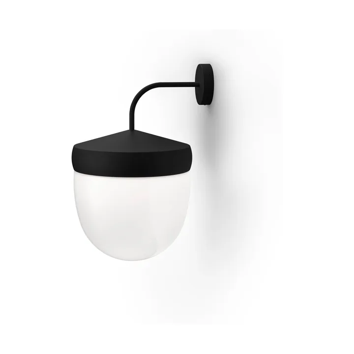 Pan vägglampa frostad 30 cm - Svart - Noon