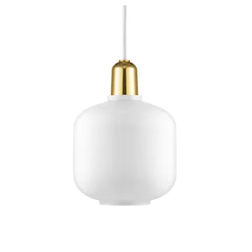 Amp lampa liten - Vit-mässing - Normann Copenhagen