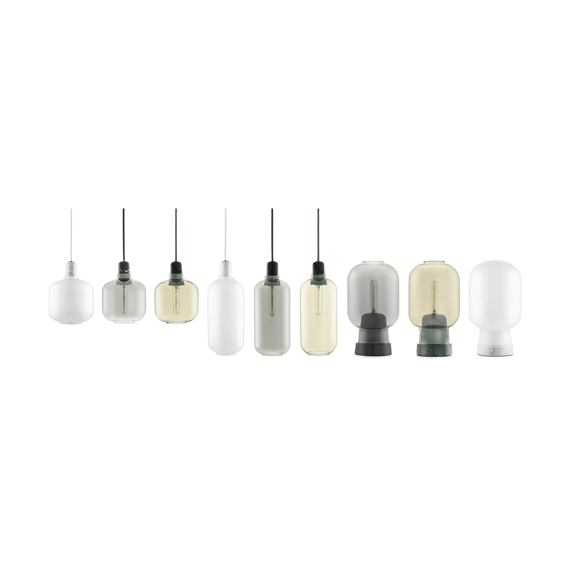 Amp lampa stor, Vit Normann Copenhagen