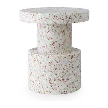 Bit rund pall - Vit, Ø36x42 cm - Normann Copenhagen
