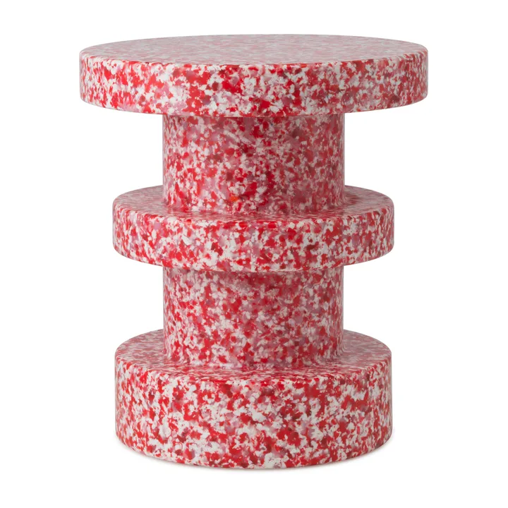 Bit Stack rund pall - Röd, Ø36x42 cm - Normann Copenhagen