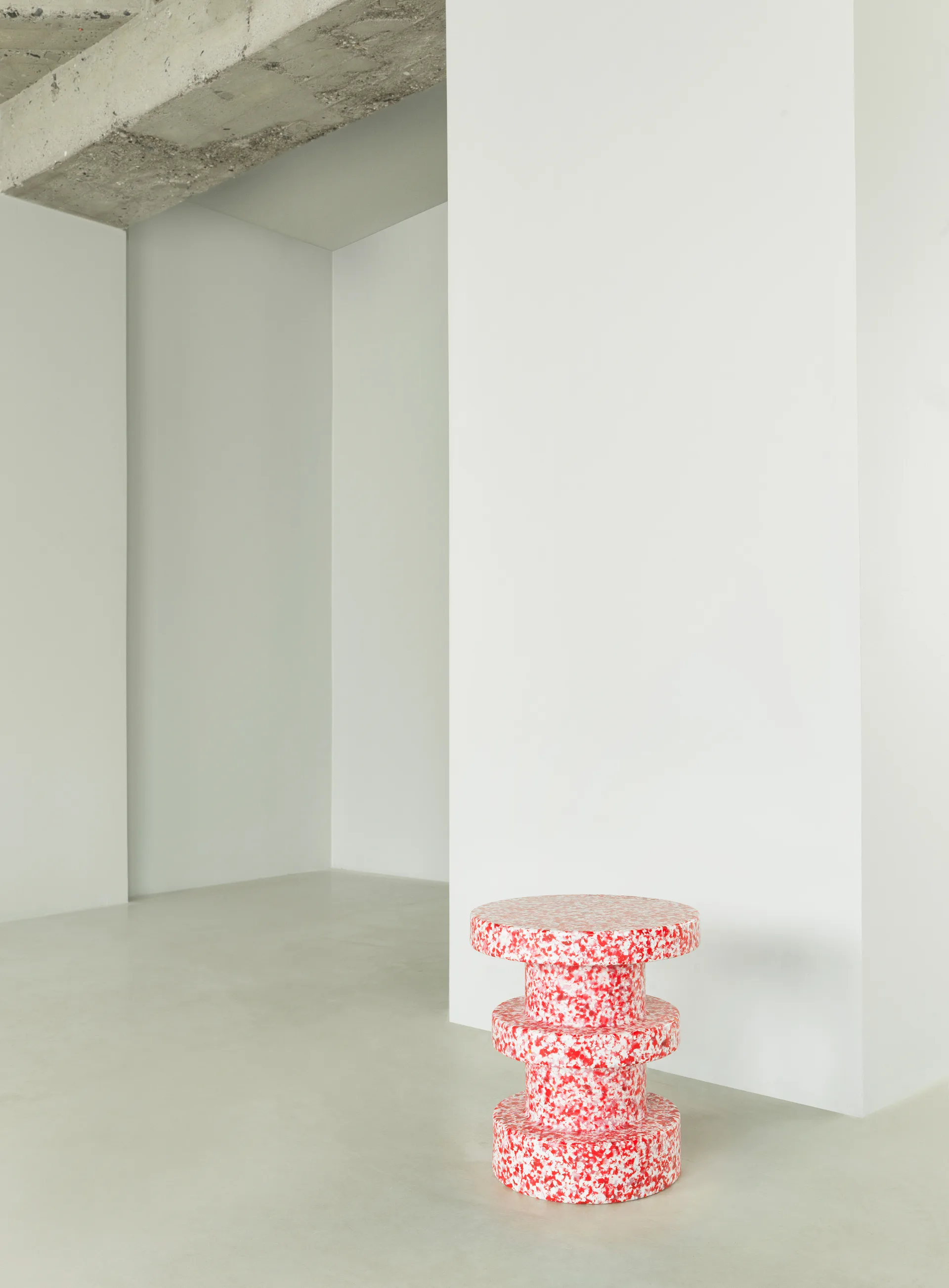 Bit Stack rund pall, Röd, Ø36x42 cm Normann Copenhagen
