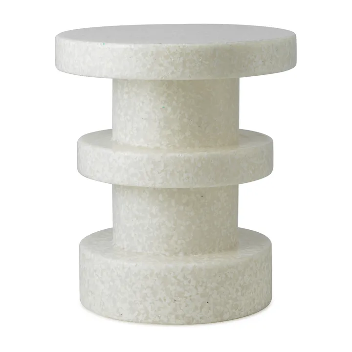 Bit Stack rund pall - Vit-vit, Ø36x42 cm - Normann Copenhagen