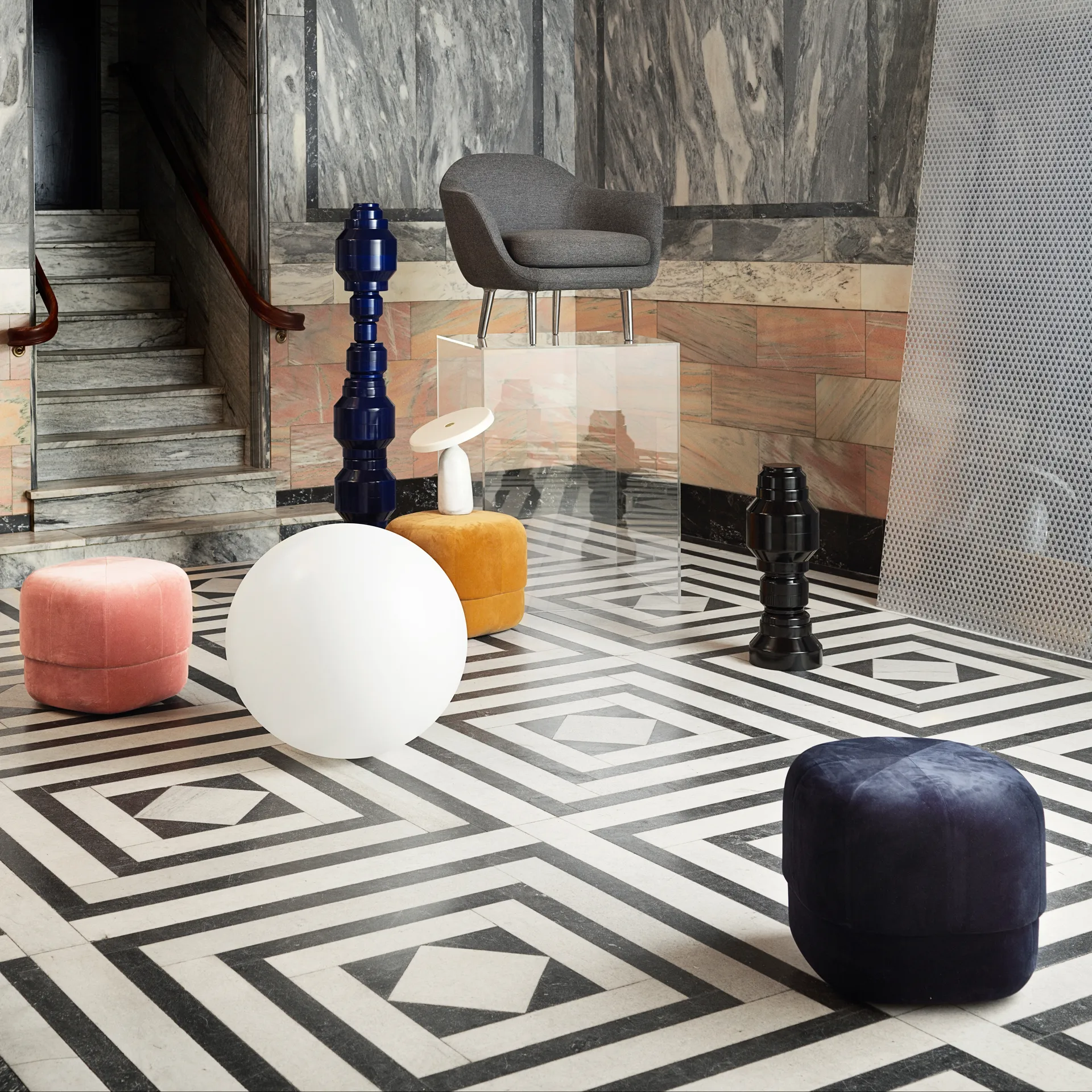 Circus sittpuff, rosa Normann Copenhagen