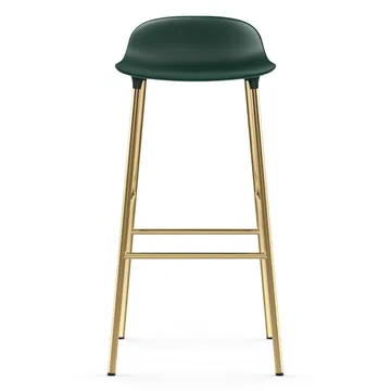 Form barstol mässingsben 75 cm - Grön - Normann Copenhagen