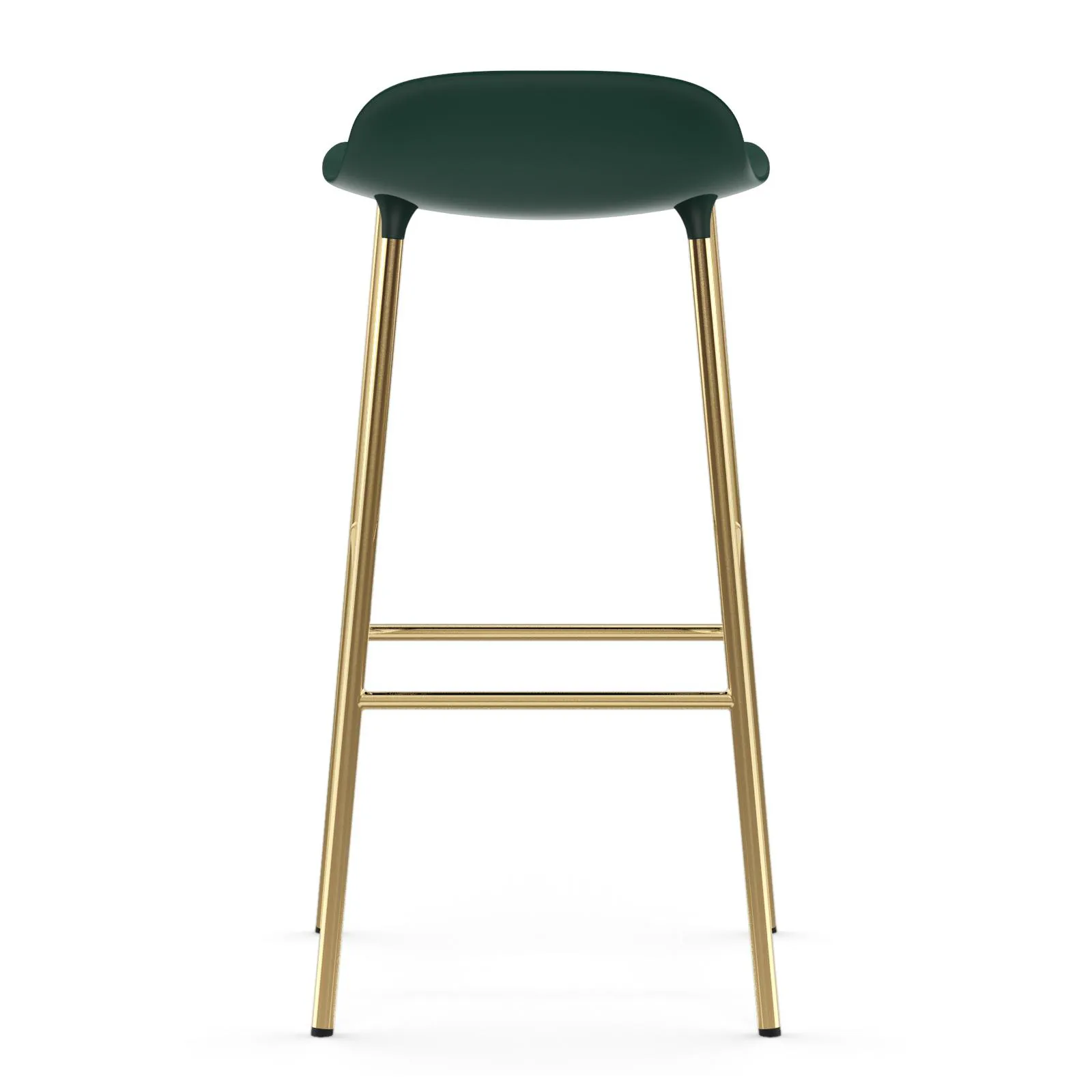 Form barstol mässingsben 75 cm, Grön Normann Copenhagen