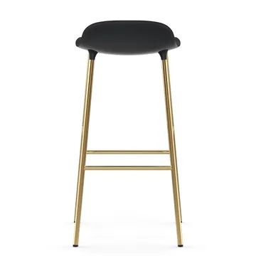 Form barstol mässingsben 75 cm - Svart - Normann Copenhagen