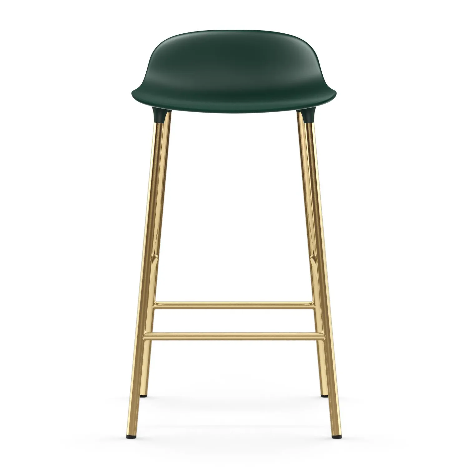 Form barstol mässingsben, Grön Normann Copenhagen