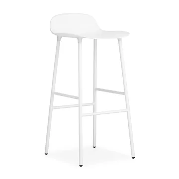Form barstol metallben 75 cm - vit - Normann Copenhagen