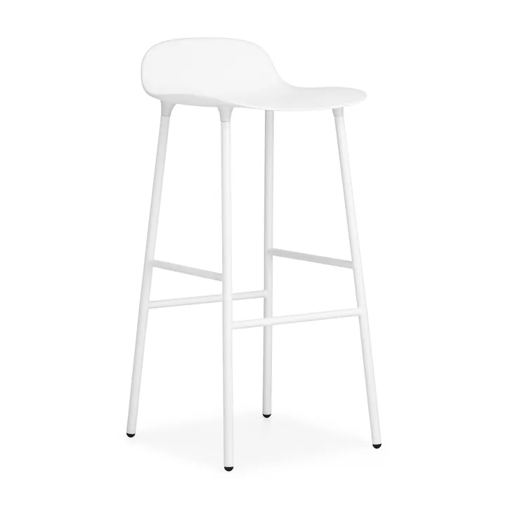 Form barstol metallben 75 cm - vit - Normann Copenhagen