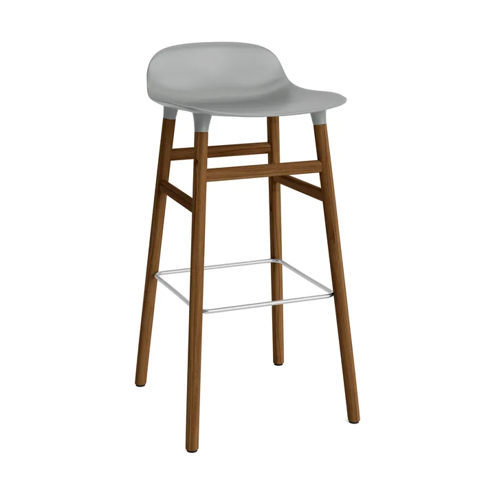 Form barstol valnötsben 75 cm - Grå - Normann Copenhagen