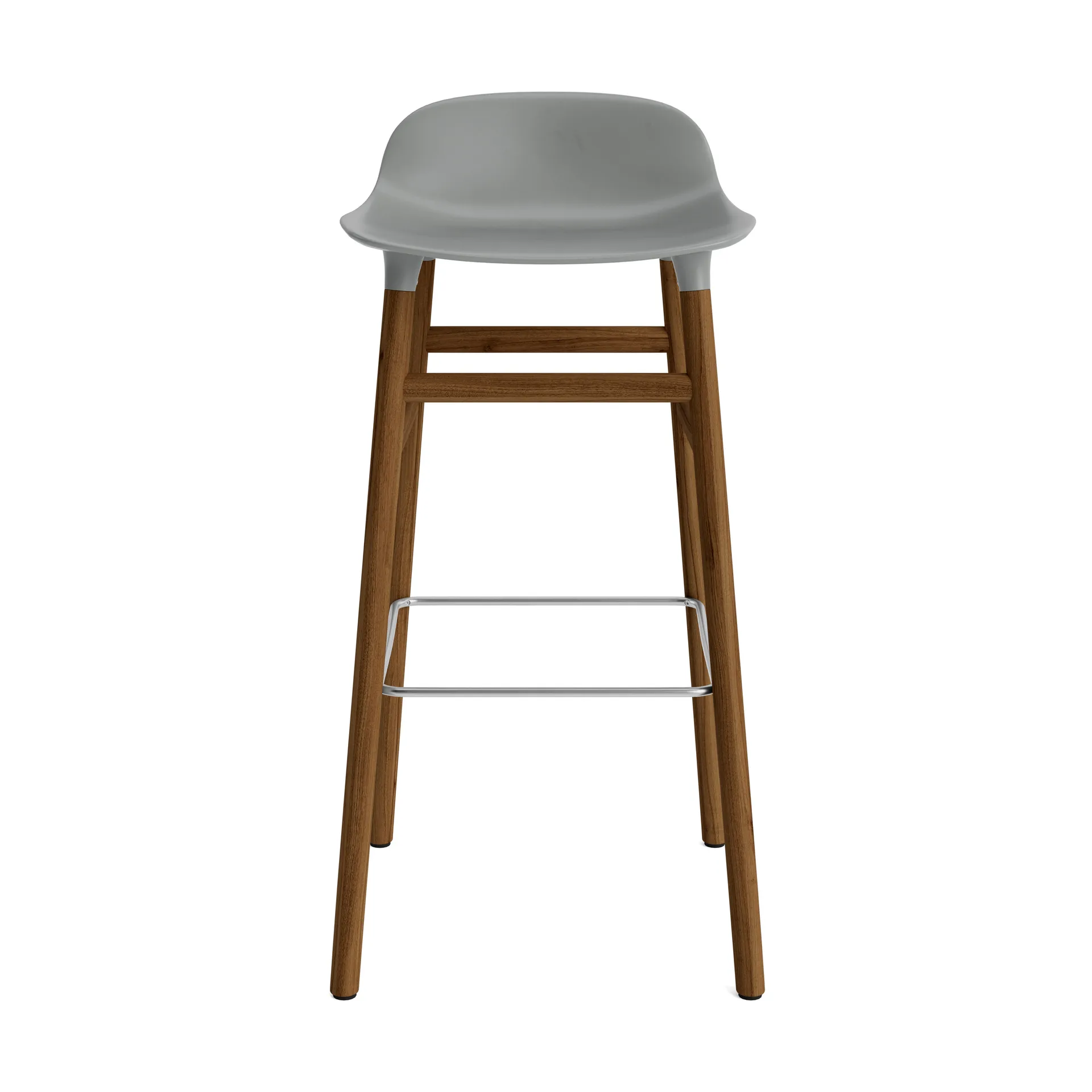 Form barstol valnötsben 75 cm, Grå Normann Copenhagen