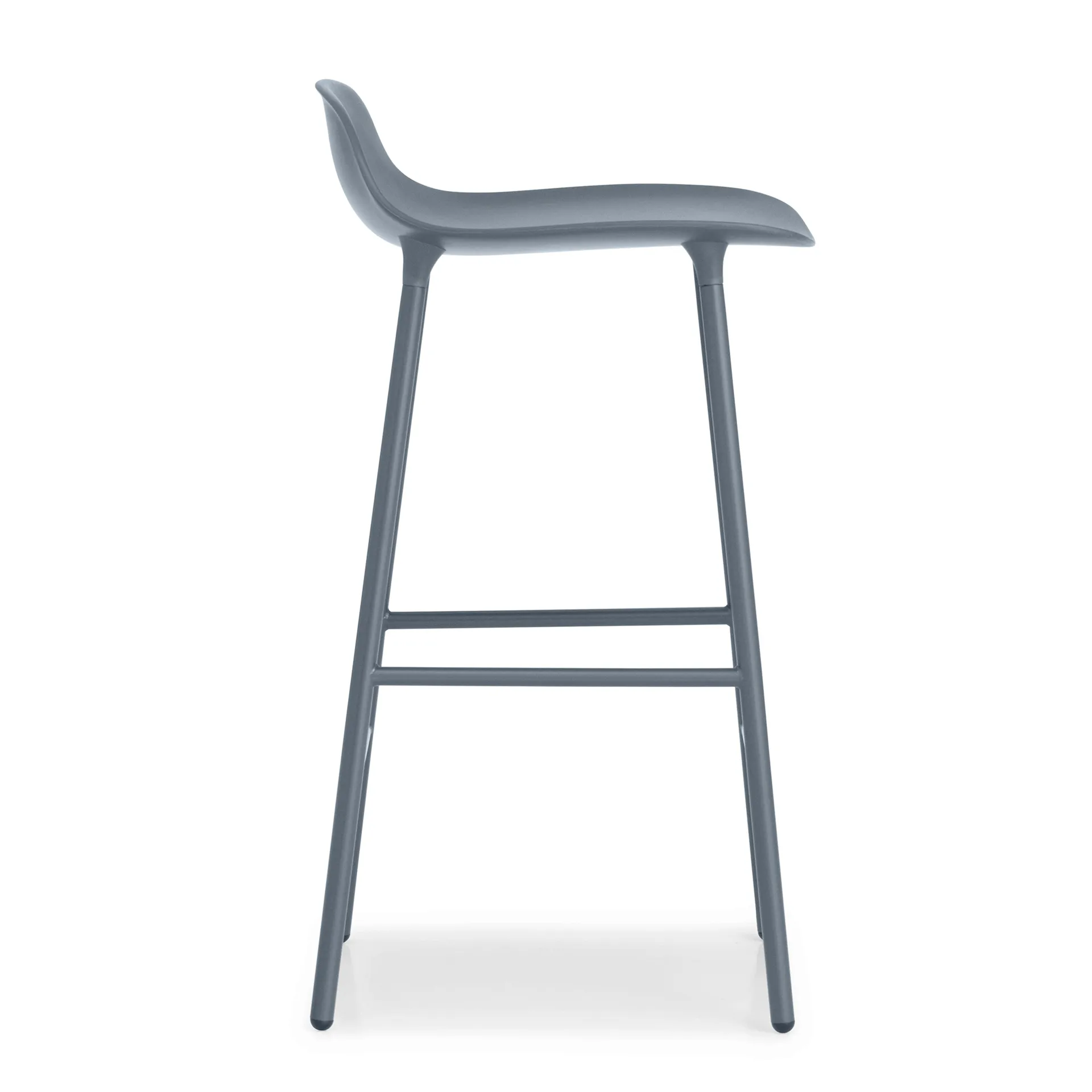 Form Chair barstol metallben, blå Normann Copenhagen