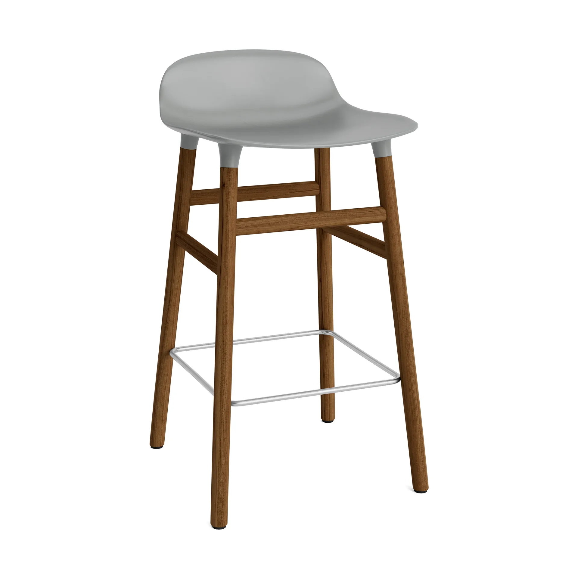 Form Chair barstol valnötsben, Grå Normann Copenhagen