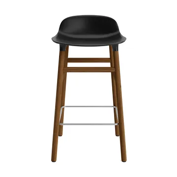 Form Chair barstol valnötsben - svart - Normann Copenhagen