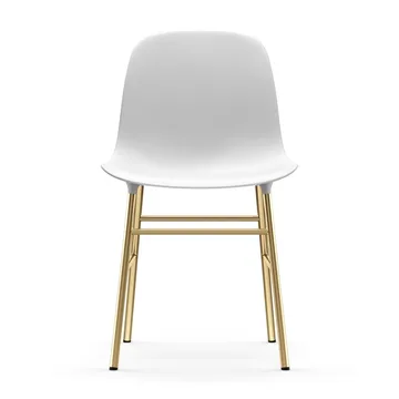 Form stol mässingsben - Vit - Normann Copenhagen