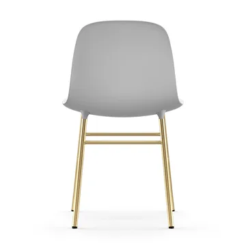 Form stol mässingsben - Vit - Normann Copenhagen