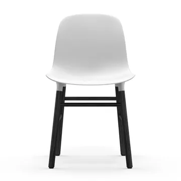 Form stol svarta ben - Vit - Normann Copenhagen