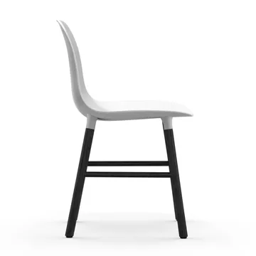 Form stol svarta ben - Vit - Normann Copenhagen