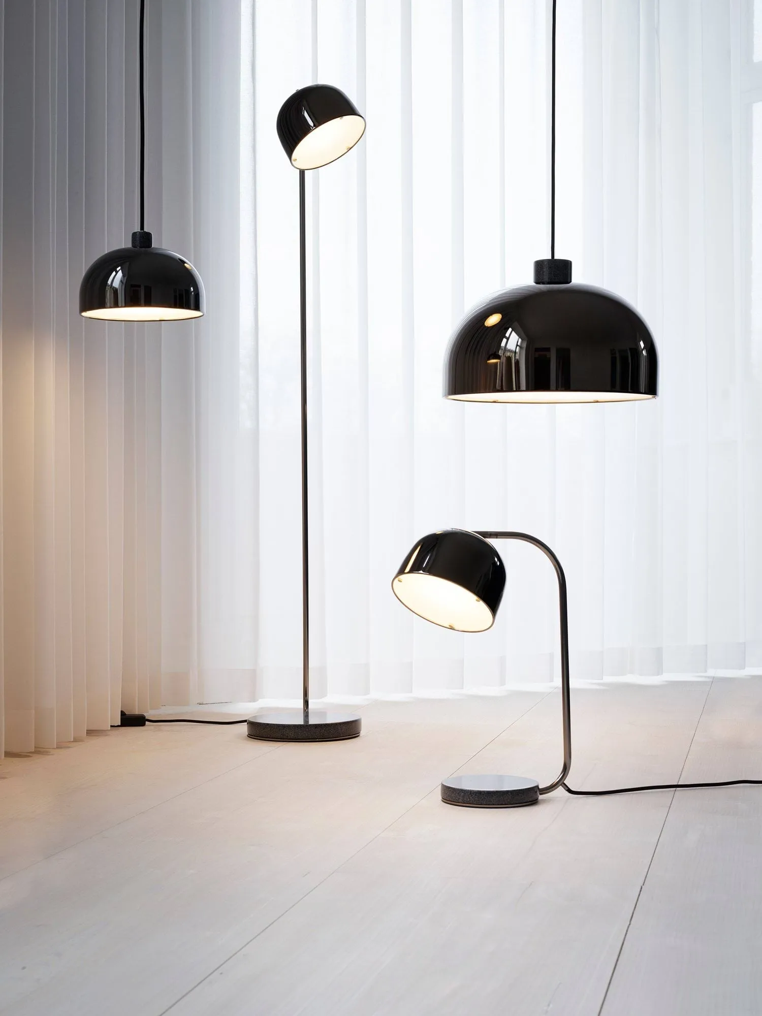 Grant pendel, black, liten- stål, granit Normann Copenhagen