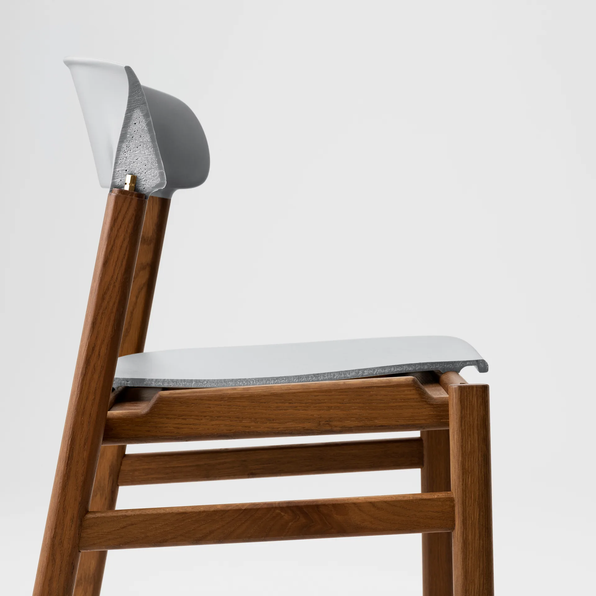 Herit stol rökt ek, Grå Normann Copenhagen