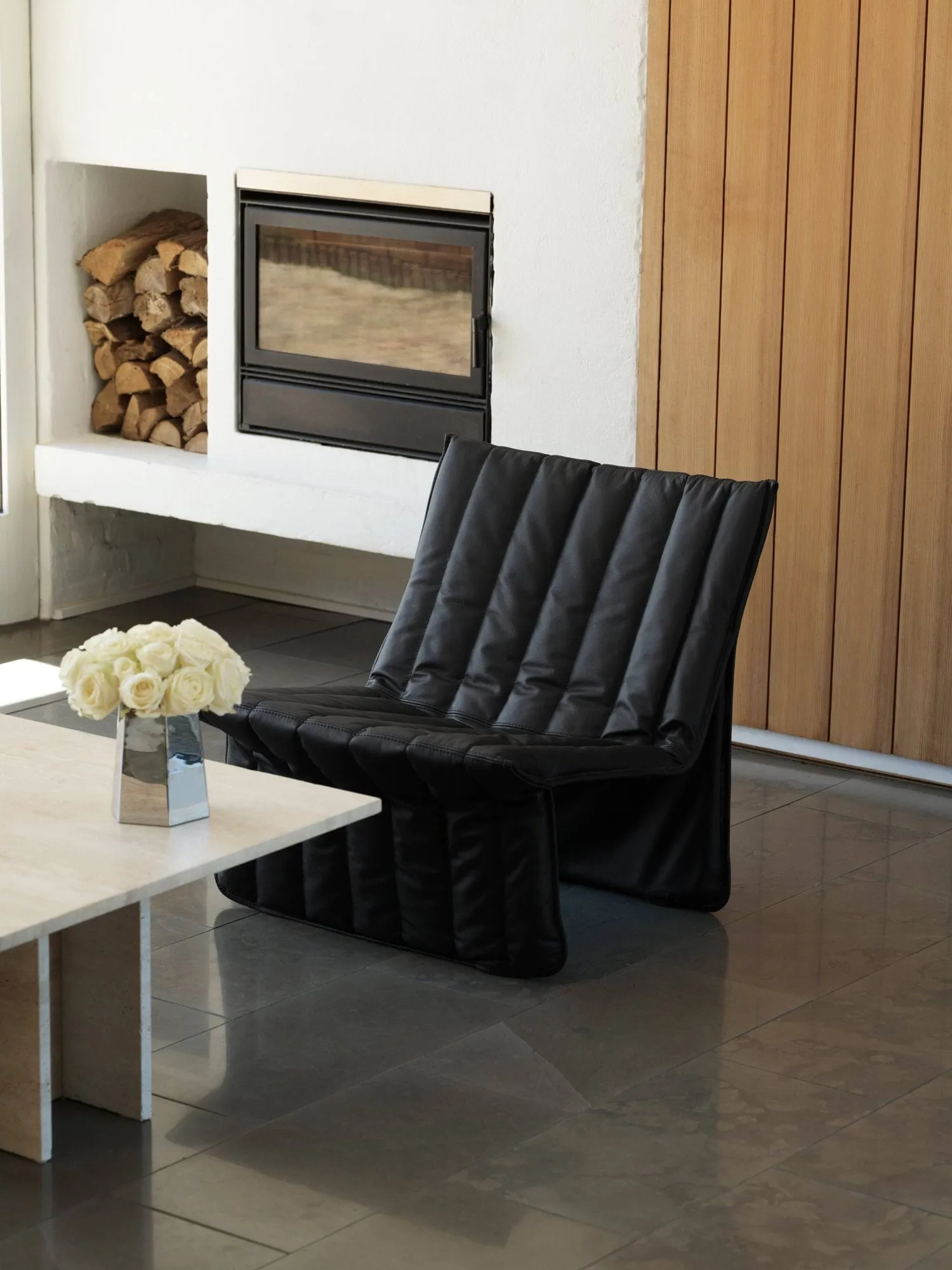 Limit loungestol, Läder Ultra 41599 svart Normann Copenhagen