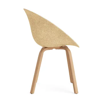 Mat Armchair karmstol framsideklädd - Hallingdal 110-hemp-beech - Normann Copenhagen