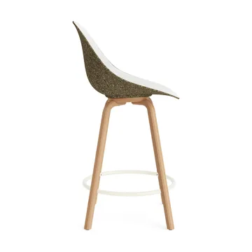 Mat Bar Chair barstol framsideklädd 65 cm - Hallingdal 110-seaweed-beech-cream steel - Normann Copenhagen