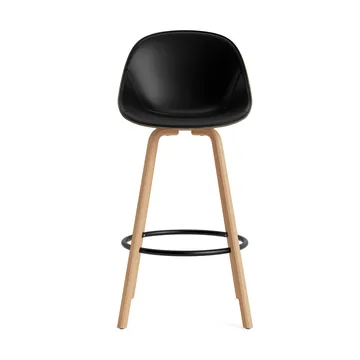 Mat Bar Chair barstol framsideklädd 75 cm - Ultra 41599-seaweed-beech-black steel - Normann Copenhagen