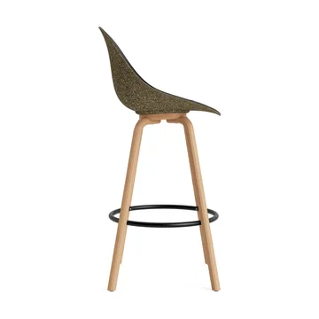 Mat Bar Chair barstol framsideklädd 75 cm - Ultra 41599-seaweed-beech-black steel - Normann Copenhagen
