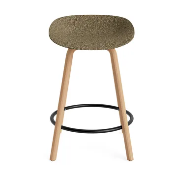 Mat Barstool barpall 65 cm - Seaweed-beech-black steel - Normann Copenhagen