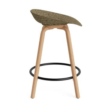 Mat Barstool barpall 65 cm - Seaweed-beech-black steel - Normann Copenhagen