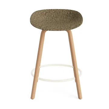 Mat Barstool barpall 65 cm - Seaweed-beech-cream steel - Normann Copenhagen
