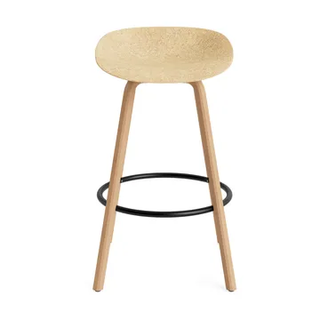 Mat Barstool barpall 75 cm - Hemp-beech-black steel - Normann Copenhagen