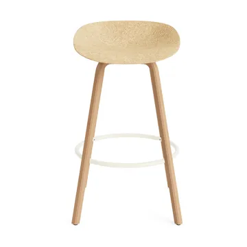 Mat Barstool barpall 75 cm - Hemp-beech-cream steel - Normann Copenhagen